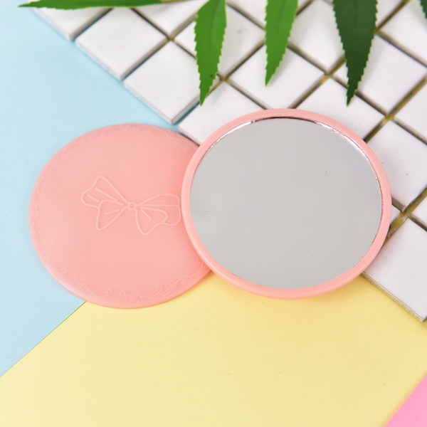 Ensidig Mini Makeup Mirror Sminkspegel Färg Slumpmässig Dia7cm