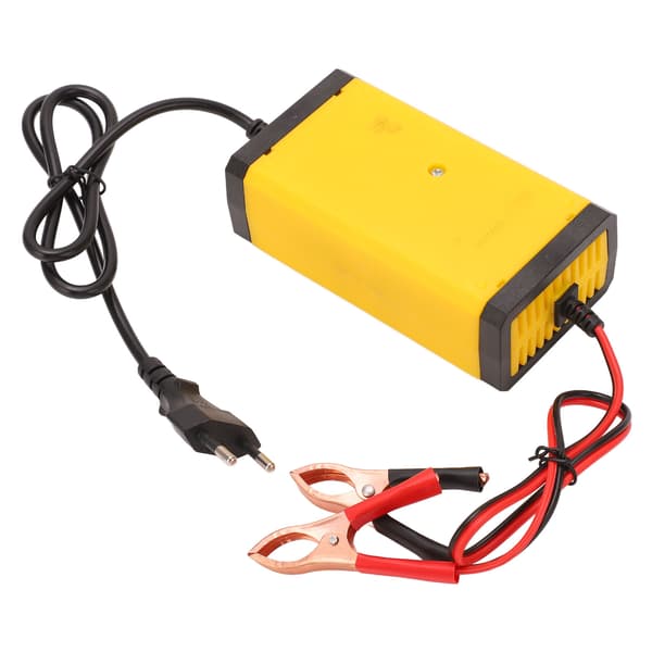 12V Smart Batterilader LCD-skjerm Multifunksjonell Bilbatteriholder EU-plugg 220V