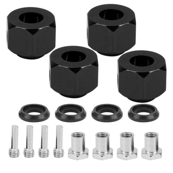 Hex Hub Udvidelsesforbindelse 8mm Tilbehør til Traxxas/TRX4/TRX6 1/10 RC Modelbil Sort