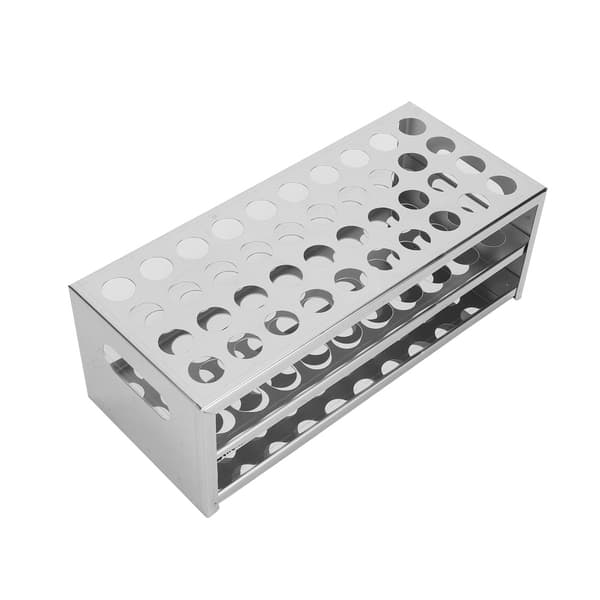Testrørstativholder i rustfritt stål 40 hull 20,5 mm laboratorieutstyr