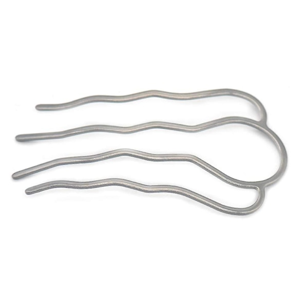 5 st Hårgaffel Clip Stick Hårnål Hårbulle Plug Holdare A