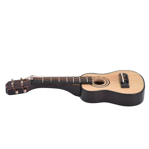 Dockhus Miniatyr Trägitarr i Skala 1:12, Mini Gitarr Display Modell Klassisk Gitarr