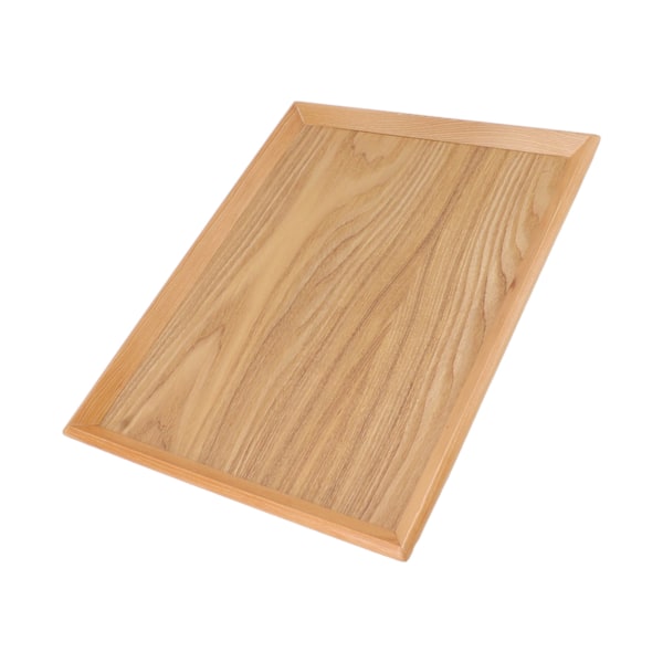 Multifunktionell Rektangulär Träserveringsbricka för Frukt, Mat, Pizza - Perfekt för Sammankomster & Utomhusbruk (36,5 x 27 cm)