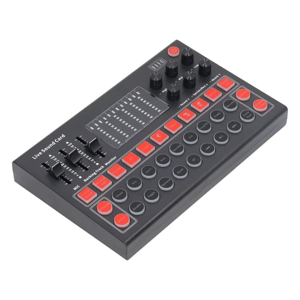 Bluetooth Dual Channel Audio Interface med LED-display brusreducering för liveinspelning