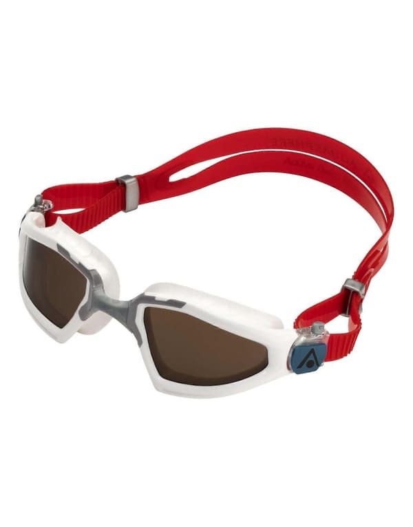 Aquasphere Kayenne Pro -uimalasit - polarisoidut linssit Vit/röd/brun
