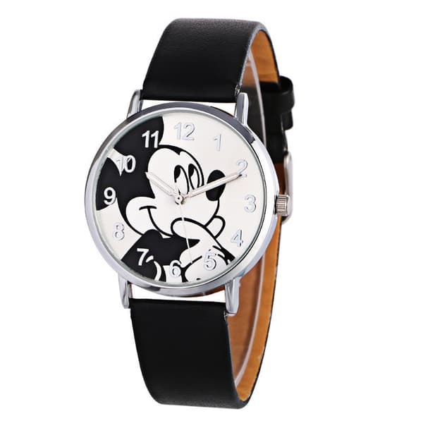 Sød tegneserie Mickey Mouse ur mode kvartsur