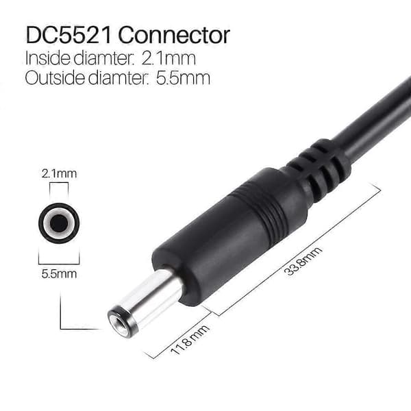 MC4 til DC 5.5x2.1mm solcelleadapterkabel for kraftstasjon Rask PlugandPlay-tilkobling