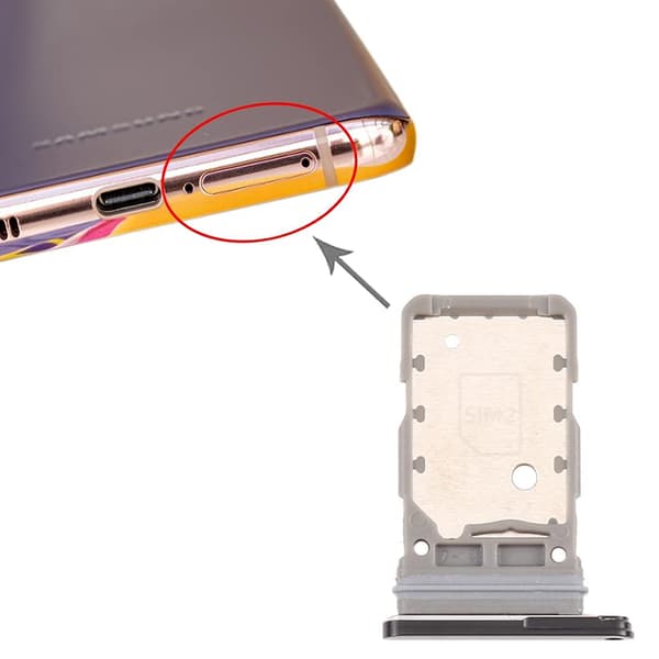 Samsung Galaxy S21 Ultra Reservedel Dobbel SIM-kortholder Silver silver