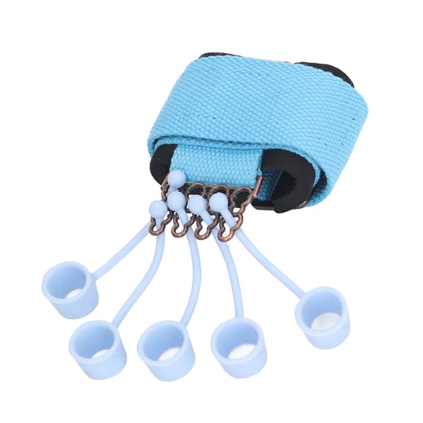 Silikon Finger Tränare Handgrepp Tränare Blå Elastisk Fingersträckare Förbättra Flexibilitet Cirkulation