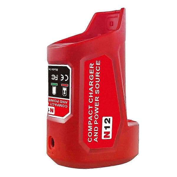 N12 Batteristrømkildeadapter kompatibel med Milwaukee 12V M12-batteri