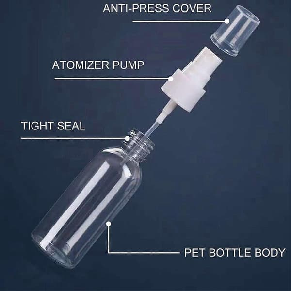 10 kpl 30 ml sumutinpullo tyhjä sumutinpullo pieni matkapumppupullo säiliö[dt] Transparent & vit