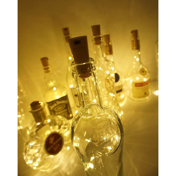 Vinflaska Lights Mini String Lights, Varmvita-10 st