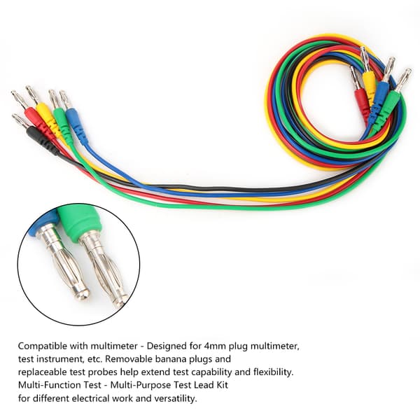 P1043 4 mm bananstik testledning sprøjtestøbt han til han multimeterkabel