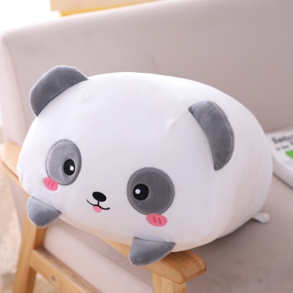 Hörn djurkudde dun bomull fett djur lång remsa kudde panda 20cm