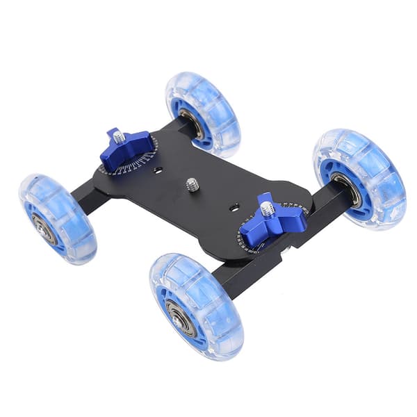 10KG Belastnings Mini Desktop Rail Roller Track Slider Dolly til DSLR Kamera