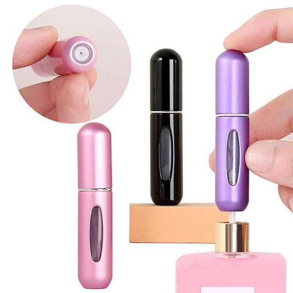 【DENGTU】2-pakning Refill parfymeflaske påfyllingsspray multifärg multicolor