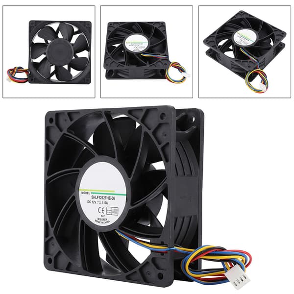 12 cm PWM CPU-blæser med hastigheds- og temperaturstyring DC12V 1,5A