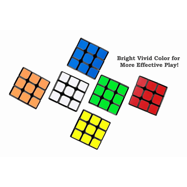 6-pack Magic Speed Cube 3x3x3 pedagogiska leksaker