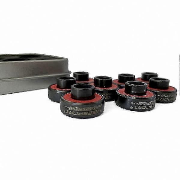 Sorte keramiske hybridlejer til skøjter og boards (8-pak) black