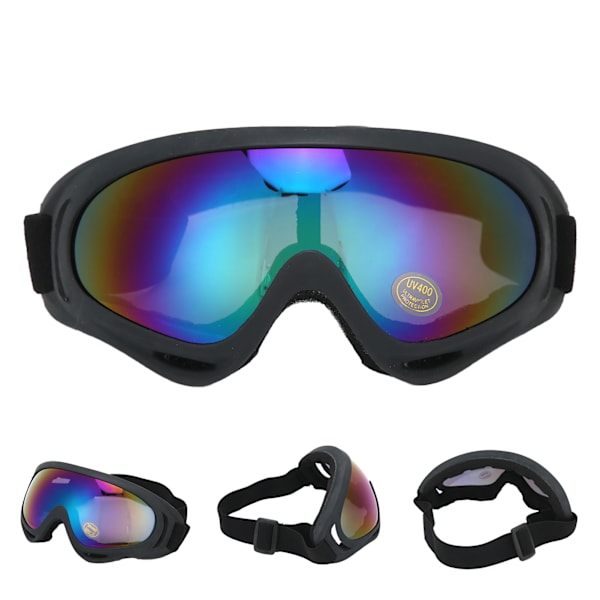 HT Barnegoggles med Anti-Fog Dobbeltlagslinse, Vindtett Design og UV-beskyttelse for Ski og Snøsport Black