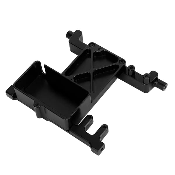 RC Fast Servo Mount Bracket Erstatning for SCX6 1/6 Aluminium Legering Servo Fast Bracket Sort