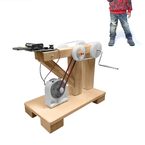 DIY Håndsveiv Generator Kit Pedagogiske Håndverksleker for Barn