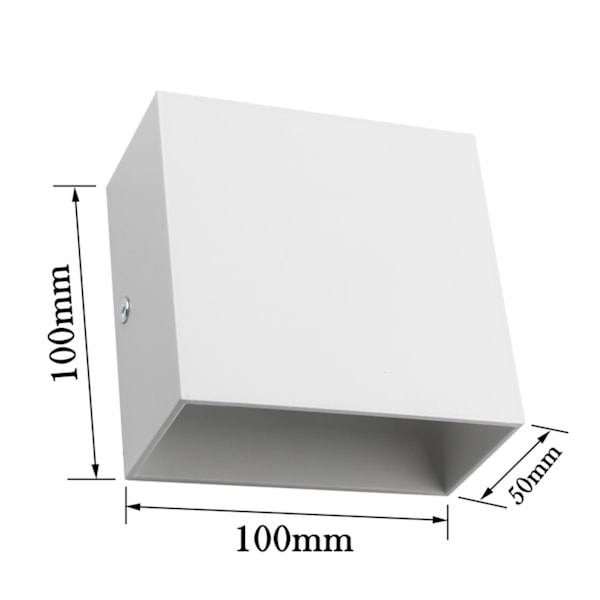 Moderne 6W Cube COB LED Vegglamper for Ganger, Trapper, Soverom og Verandaer - AC 85-265V