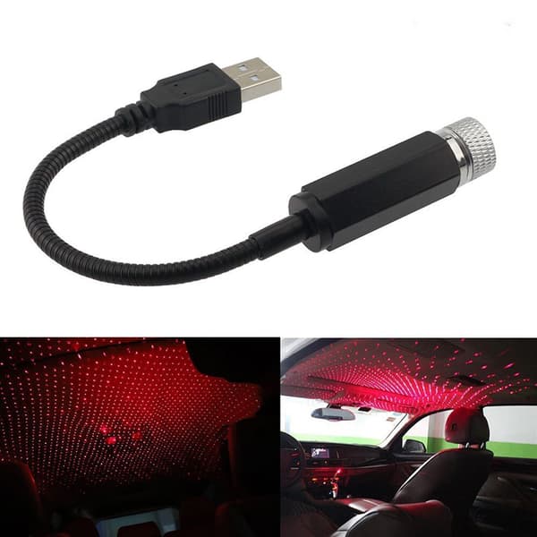 2 STK USB Stjernehimmel Natlys Justerbart Romantisk Himmelprojektorlys