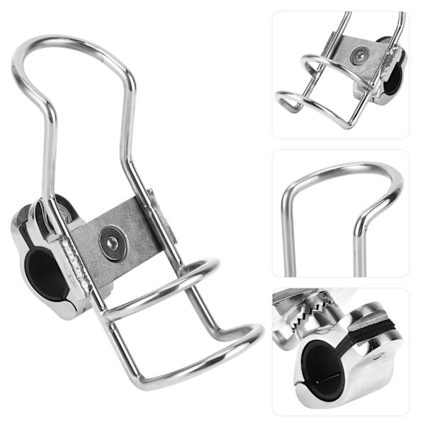 HT Rustfrit Stålbåd Fiske Stang Stativholder - Stangbeslag Støtte Base Hardware