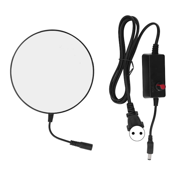 Justerbar LED-ringlys med høy lysstyrke for mikroskoplampe til eksperimentell bruk med AC 0-250V EU-plugg