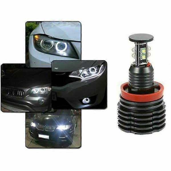 2X H8 LED Angel Eyes Marker Light 80W för BMW E92 E93 E61 E82 E90 E91 E63&