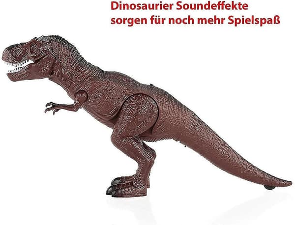 Fjernkontroll Dinosaur Rc Tyrannosaurus For Barn Med Lyd Og Gåfunksjon