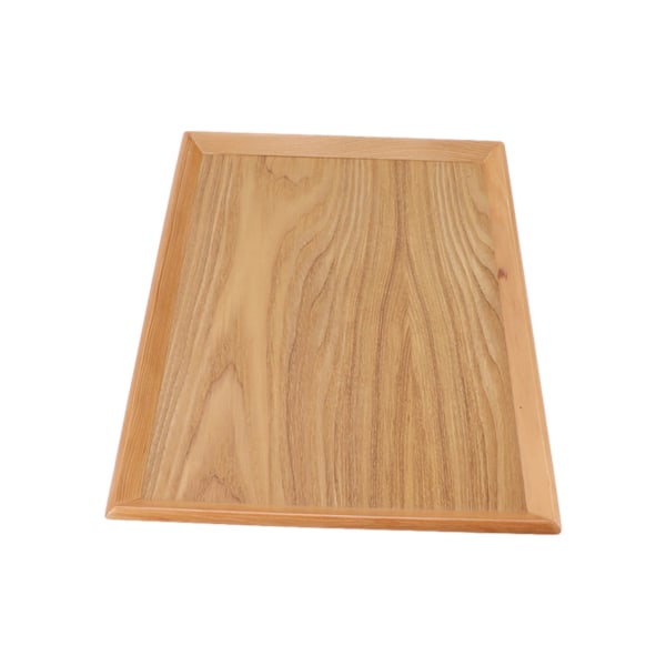 Multifunktionell Rektangulär Träserveringsbricka för Frukt, Mat, Pizza - Perfekt för Sammankomster & Utomhusbruk (36,5 x 27 cm)