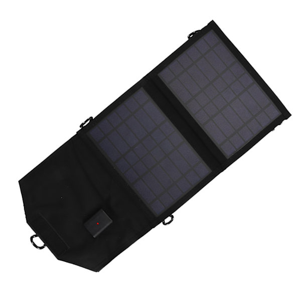 Foldbar 7W 5V USB Polykrystallinsk Solpanel Oplader til Udendørs Brug