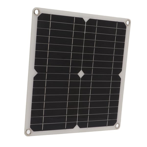 Monokrystallinsk solcellepanel lader dobbel USB DC-utgang 15W utendørs lading