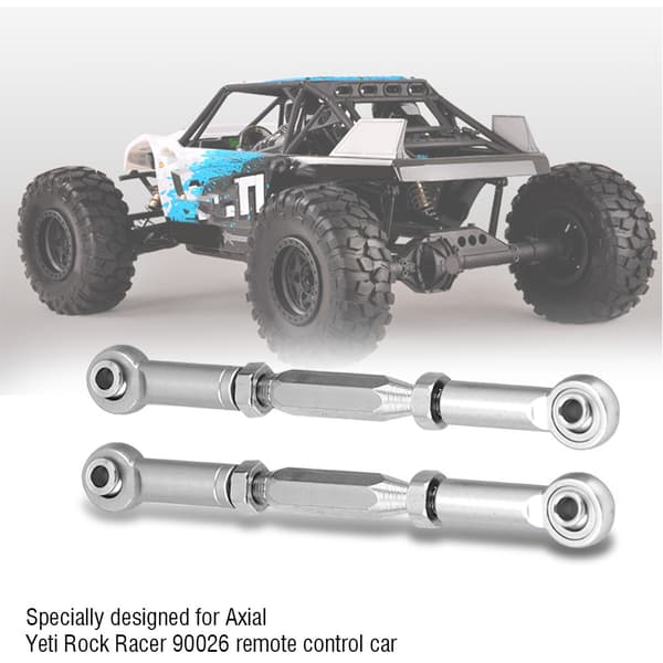 Styrestangs af aluminiumlegering til Axial Rock Racer 90026 RC-bil (Sølv)