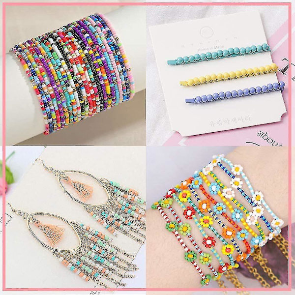 Glasfröpärlor Fröpärlor för armbandstillverkning