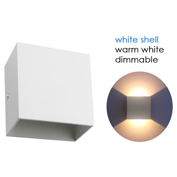 Modern 6W Kub COB LED Vägglampor för Hallar, Trappor, Sovrum och Verandor - AC 85-265V
