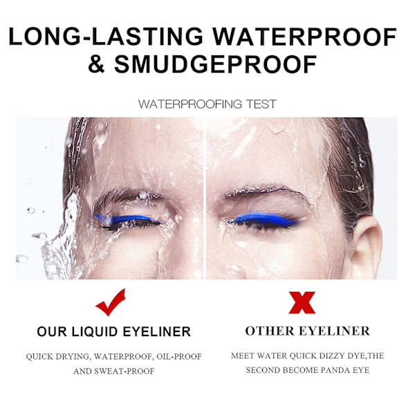8 färger Neon Liquid Eyeliner WHITE