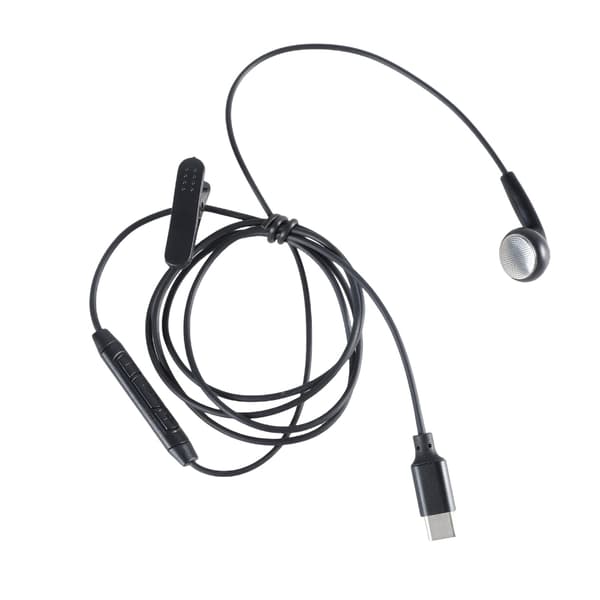 Enkel Mono Hörlur Mono Trådbundet Headset USB Typ C Hörlurar