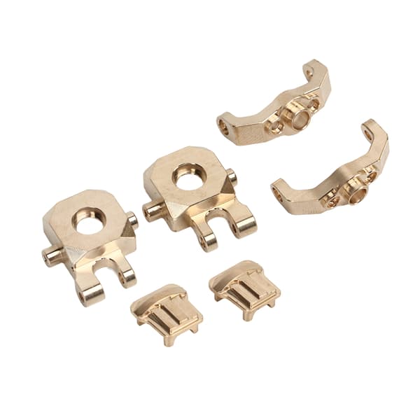 Messing RC Bil Caster Block Hub Styring Kopp Deksel Hus for Traxxas 1/18