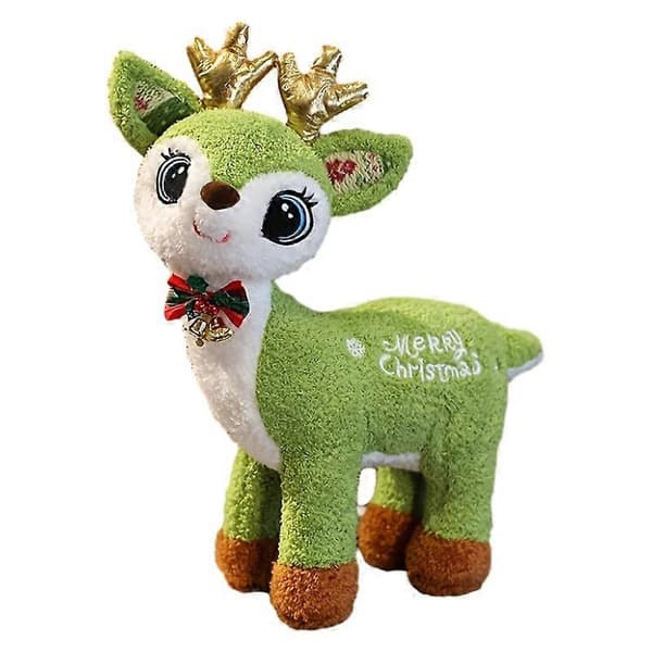 Julälgdocka plyschleksak Liten ren docka Julaftons trasdocka Julklapp green