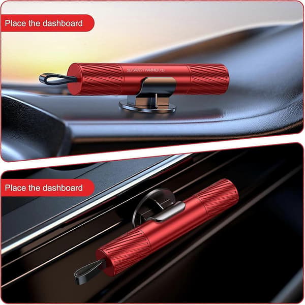[DT]Högkvalitativt helt nytt 4-pack nödhammare och säkerhetskniv för bil - Säkerhet H