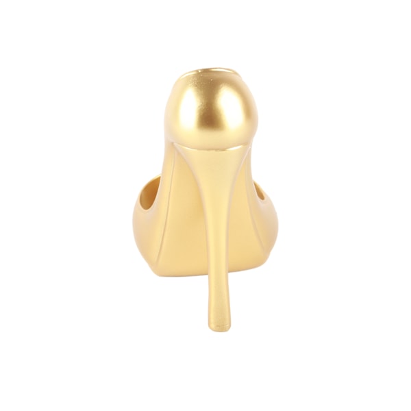 Elegant Høj Hælet Sko Vinreol - Stilful Vinflaske Display Stativ til Hjemmeindretning (Guld)