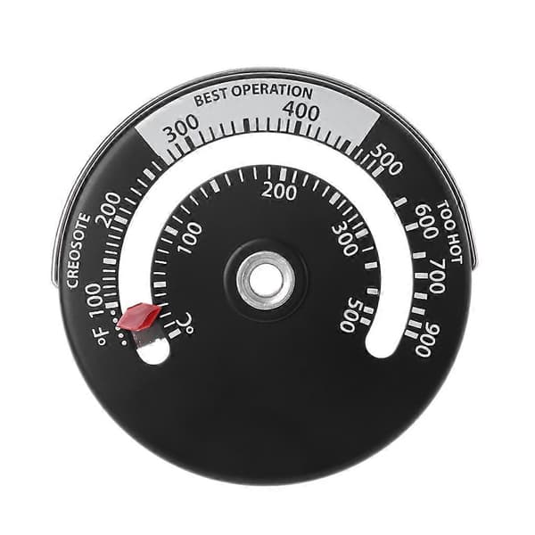 Magnetisk Pejsventilator Termometer Aluminiumlegering til Måling af Ovn