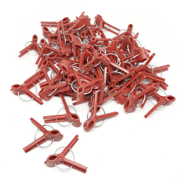 100 Plast Graftningsclips til Planter - Essentielle Have Støtteclips