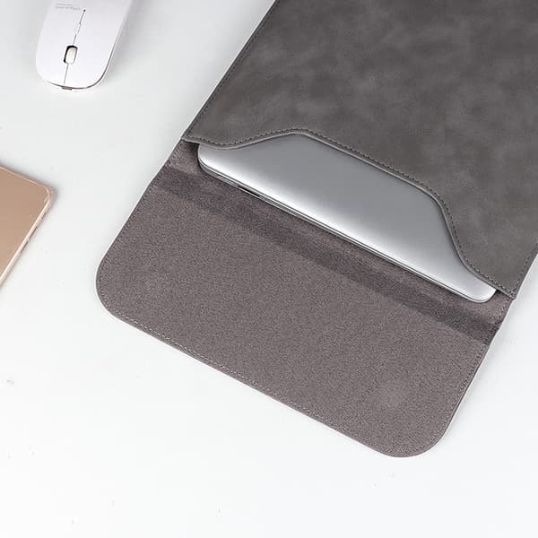 Beskyttelsesetui til MacBook 13-15,4 tommer computer - Horisontal lysegrå light grey 13.3 inch