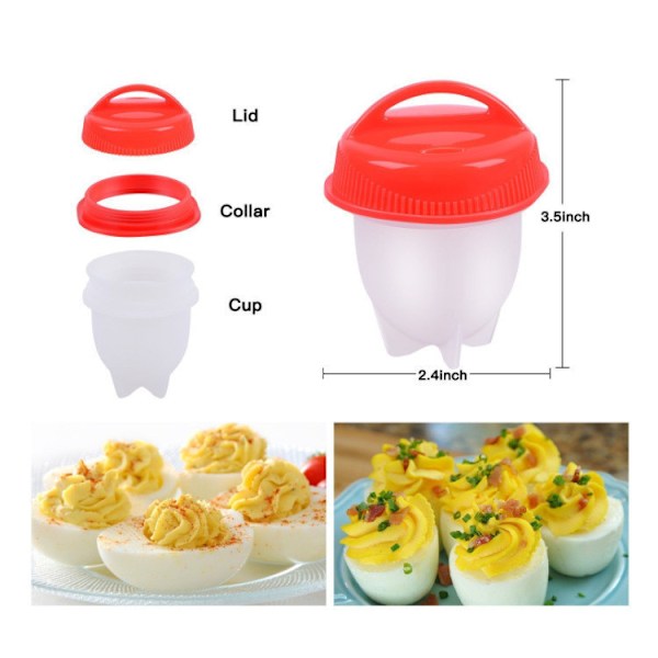 2 stk. Mini Silikon Egg Steamer