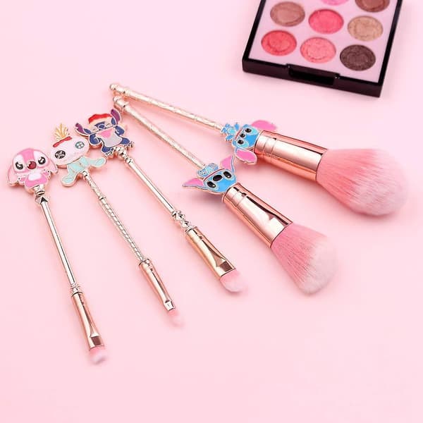 5 stk. Stitch-tema kosmetiske børster sæt, Interstellar Baby Makeupbørster
