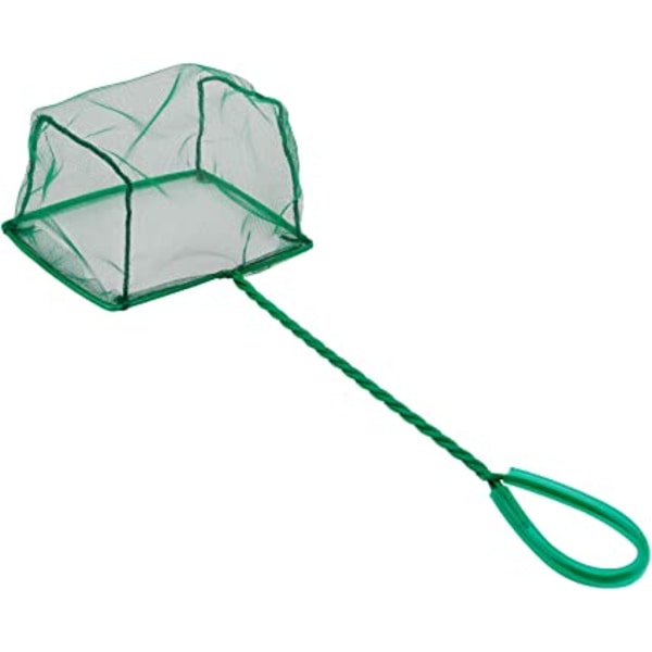 Akvariumnät Finmaskigt mesh med plasthandtag Green 6"L x 5" W x 12"